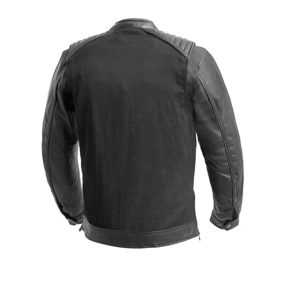 Daredevil Men's Motorcycle Twill/Leather Jacket - Picture 2 of 5